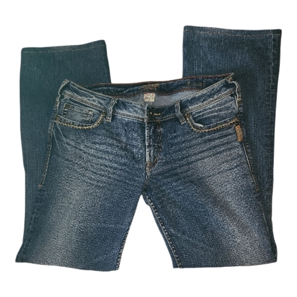 Silver Jeans Toni Faded Indigo Boot Cut Jeans 33/33